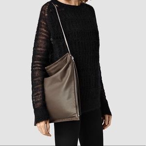 AllSaints Fleur De Lis Chain Handbag